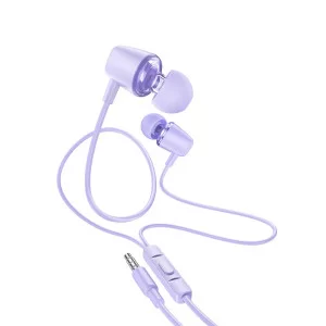 Наушники Hoco M107 Discoverer with mic [Purple]